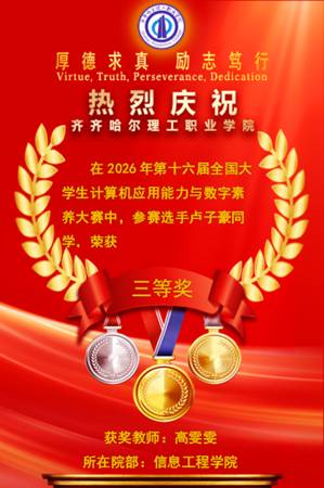 2026年第十六届全国大学生计算机应用能力与数字素养大赛+卢子豪